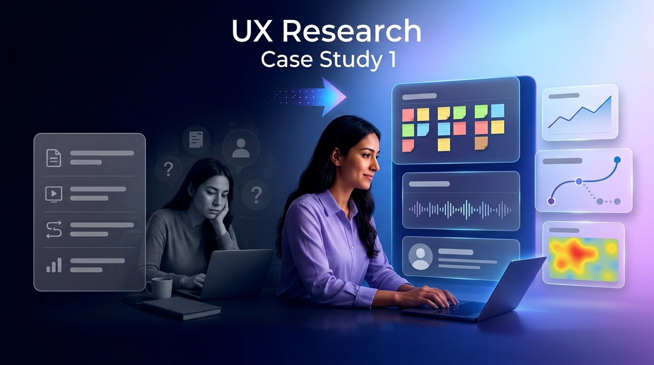 AI to human support handoff case study cover — support escalation interface concept