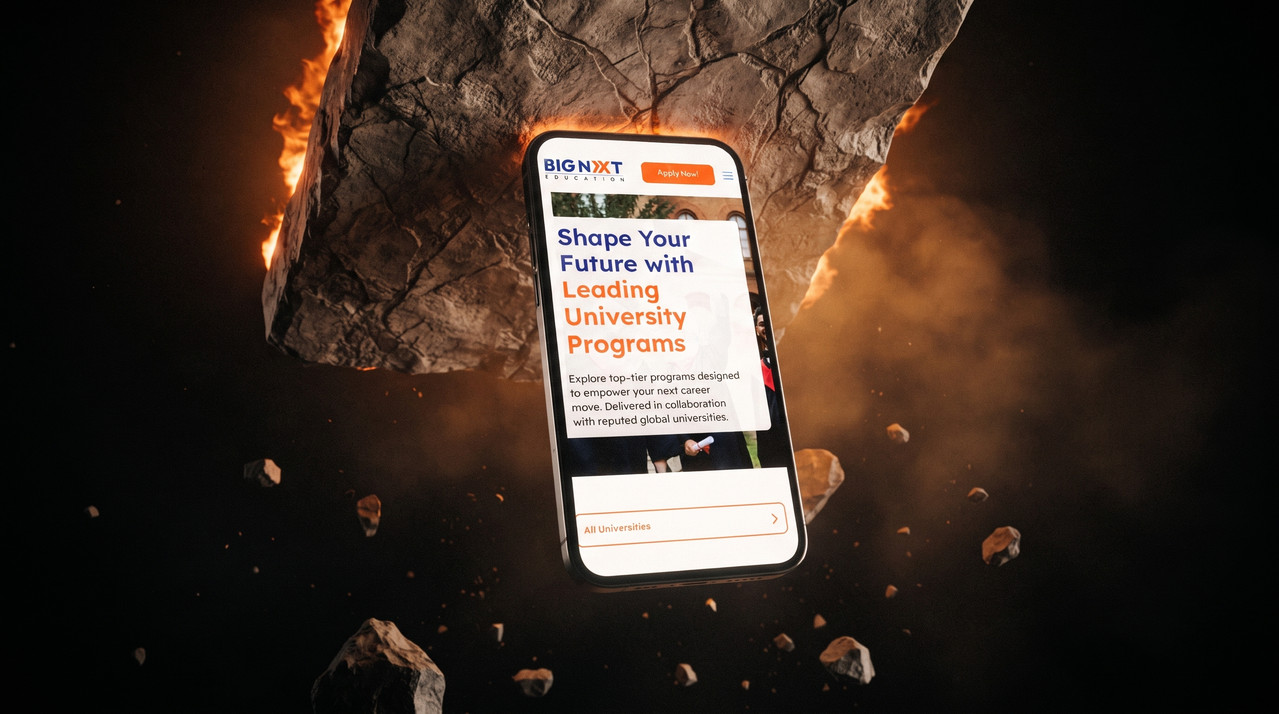 BIGNXT web platform screen