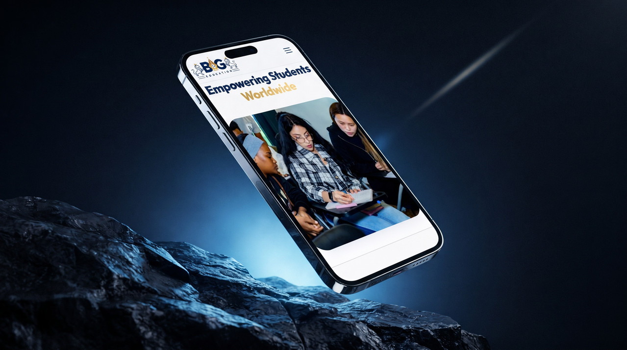 BIG Education website interior page design