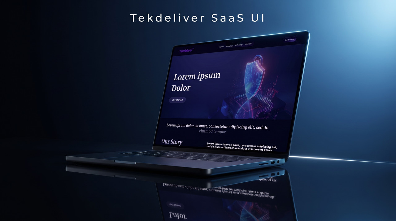 Tek Deliver cybersecurity website homepage