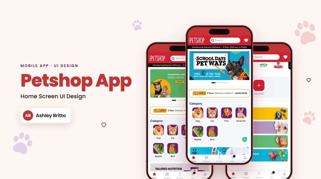The Petshop Middle East mobile app showcase